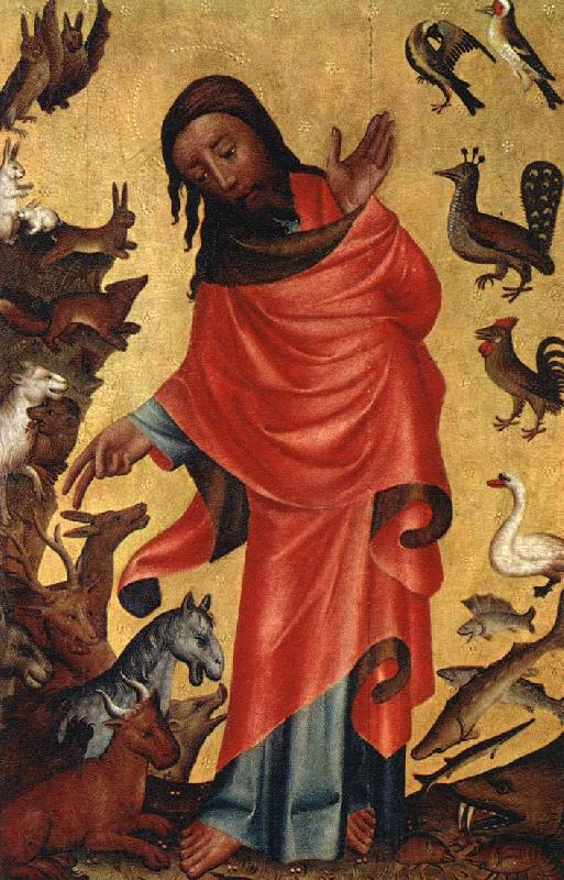 MASTER Bertram Creation of the Animals, panel from Grabow Altarpiece st Spain oil painting art